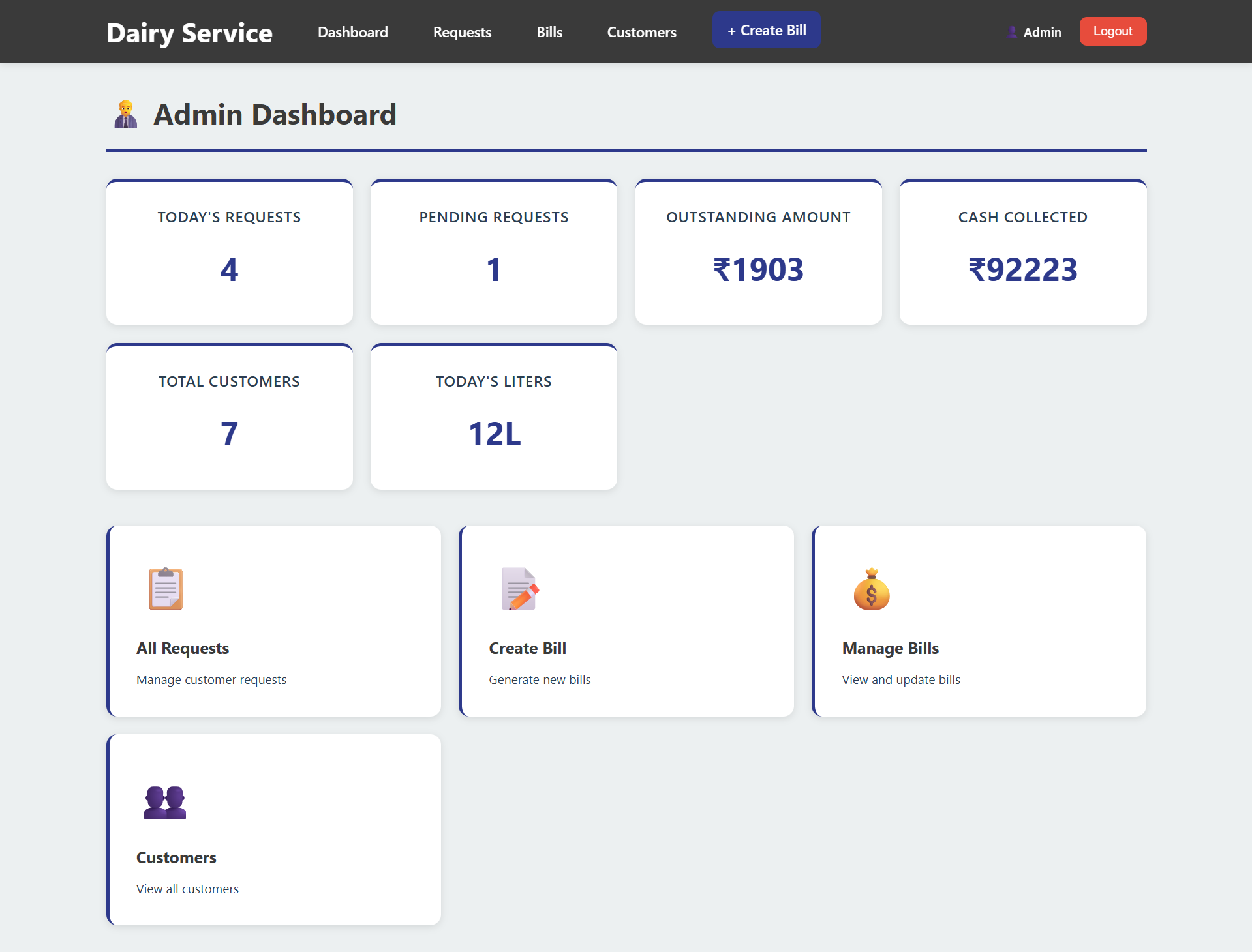DairyServiceManagementSystem